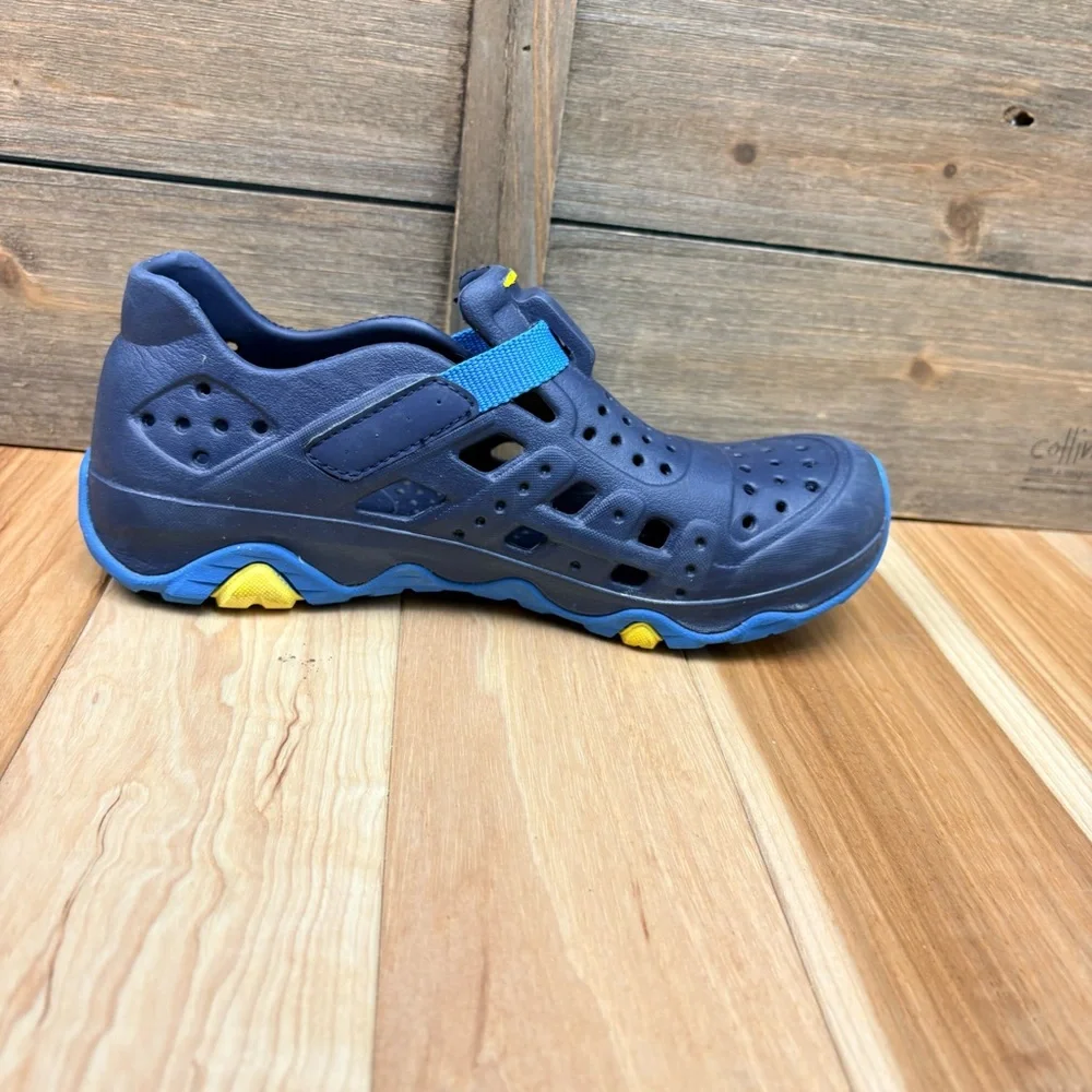 Merrell Kids Unisex Hydro Canyon Sneaker Sandal Blue & Yellow Sz 3